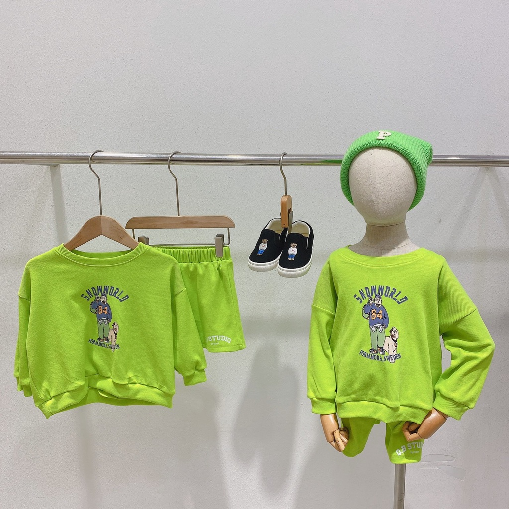 Set gấu xanh chuối Q.B Studio