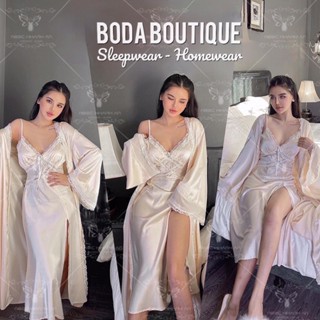 BỘ MẶC NHÀ LỤA KÈM CHOÀNG VÁY REN X XẺ ĐÙI SIÊU XINH QCCC