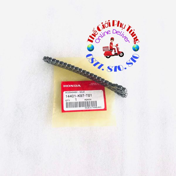 Sên  cam 92 mắt Vario, Click thái, Ab 125, PCX, SH Việt... Zin Honda Thái Lan - 14401-K97-T01