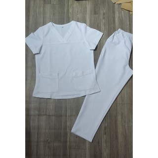 Bộ kĩ thuật viên / Bộ Srubs  màu trắng tinh