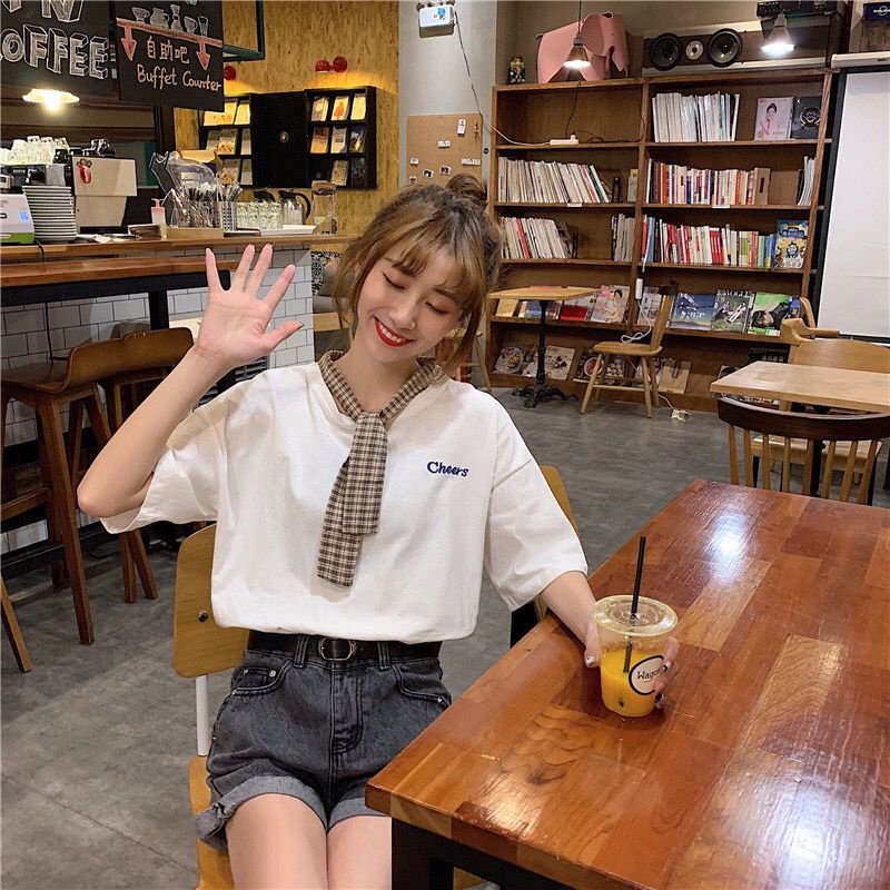 Áo Thun Tay Ngắn Dáng Rộng Phong Cách Hàn Quốc Thời Trang Mùa Hè 2022 Mới