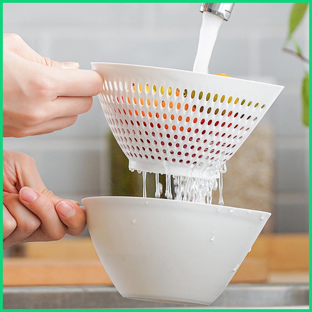 Bộ Dụng Cụ Lọc Ráo Nước Hai Lớp Cho Nhà Bếp