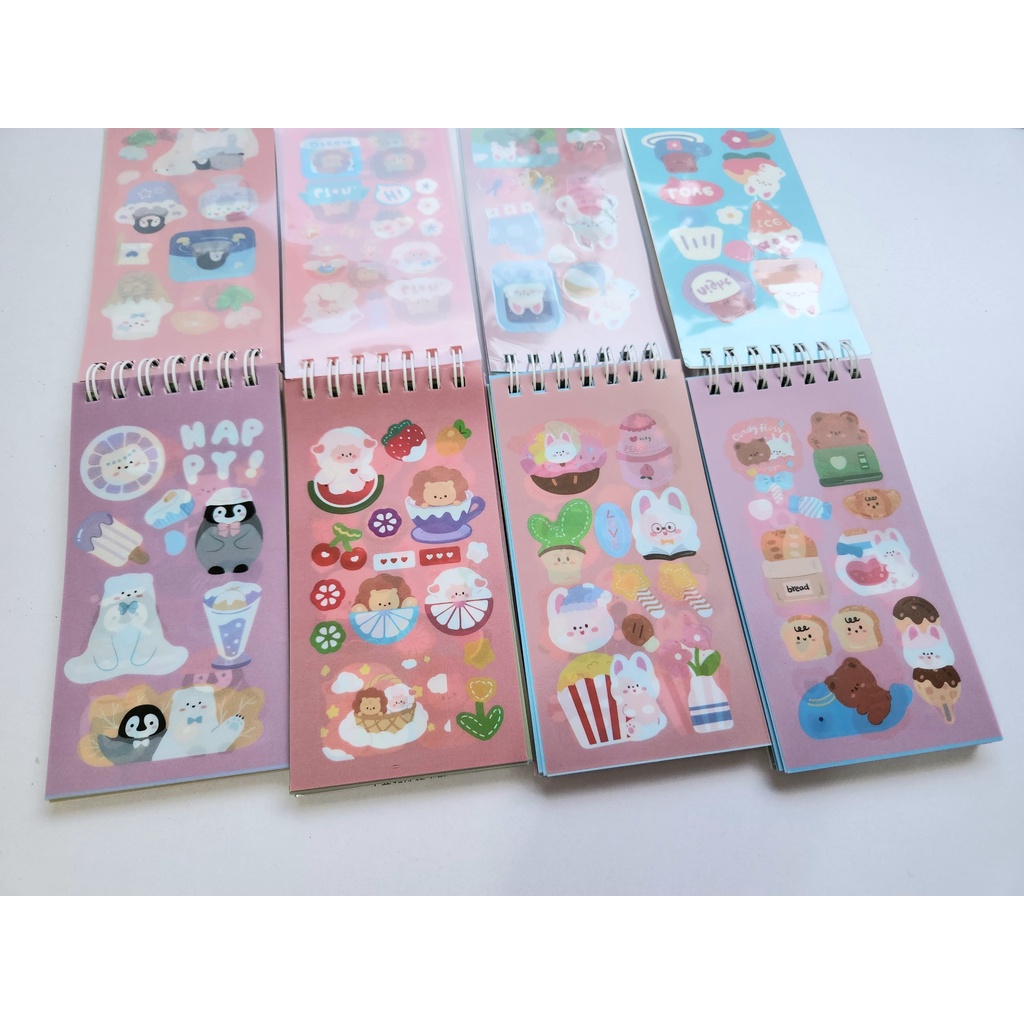 Sổ 50 tấm sticker/nhãn dán trang trí sổ hình dễ thương