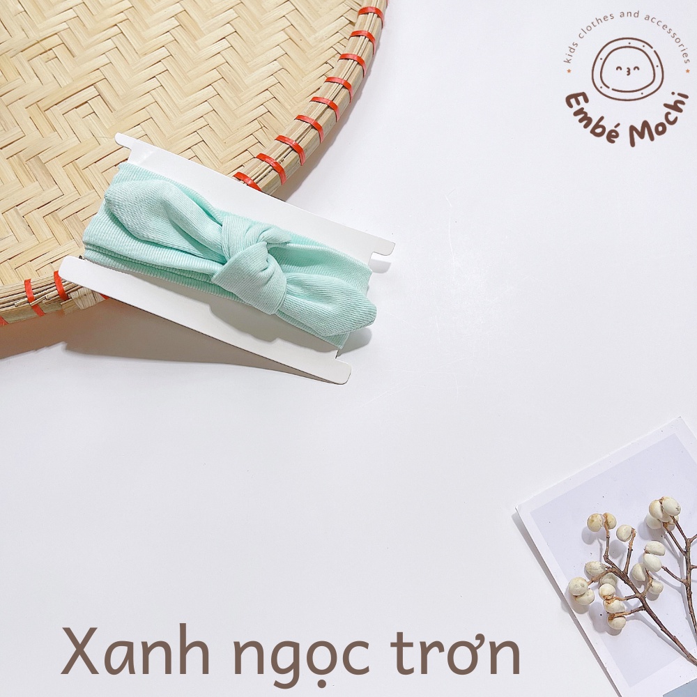 Turban nơ che thóp làm điệu cho bé nhiều màu dễ thương