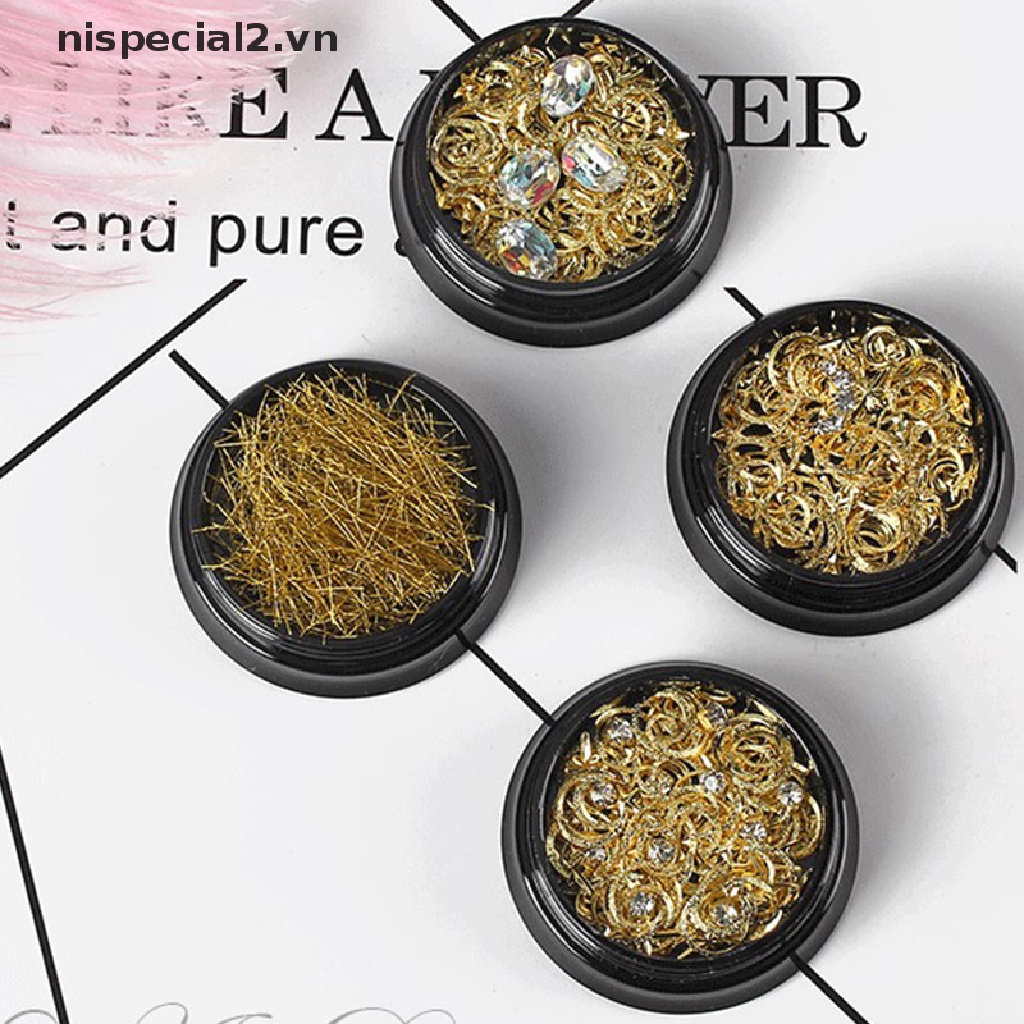 [nispecial2] Hạt Kim Sa Hình Ngôi Sao Mặt Trăng Trang Trí Móng Tay Nghệ Thuật [VN]