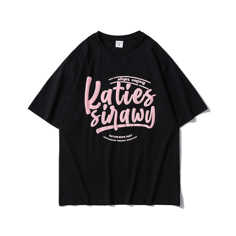 NRVP Áo Thun Unisex Mùa Hè Dáng Suông Tay Cộc Phong Cách Hàn Quốc Cho Nam Nữ