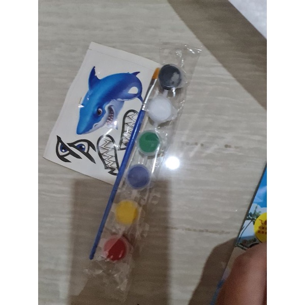 Bộ tô màu máy bay xốp size lớn 36cm DIY