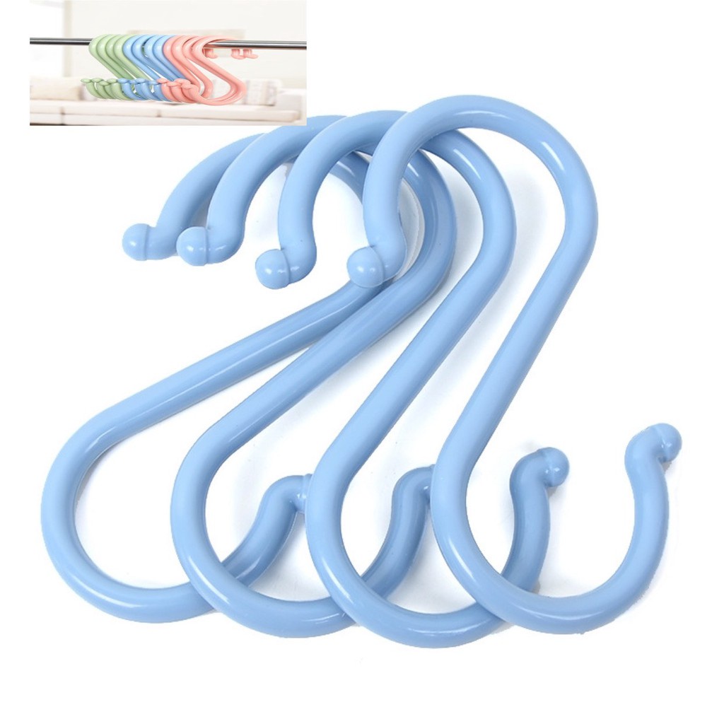 (1 móc )Móc Nhựa Treo Đồ Đa Năng Hình Chữ S 2194 Lamon Store