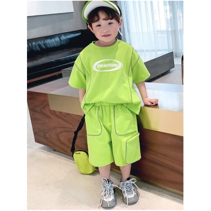 Bộ cộc tay cho bé trai, Bộ Quần Áo Bé Trai Chất Cotton Cao Cấp Viền Siêu Hot - BE KOREA