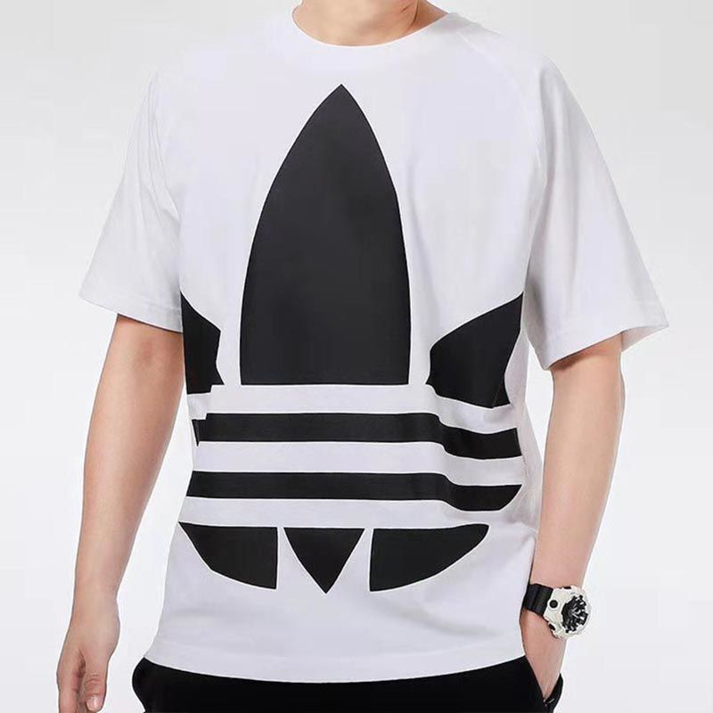 ADIDAS Áo Thun Thể Thao 100% Cotton Ngắn Tay Dáng Rộng Thời Trang Mùa Hè 2021 Dành Cho Nam