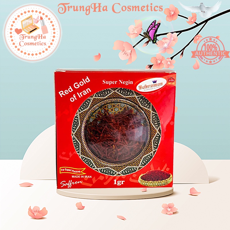 Saffron NhụyHoa Nghệ Tây hộp 1gr - Loại Negin Sản Xuất Tại Iran