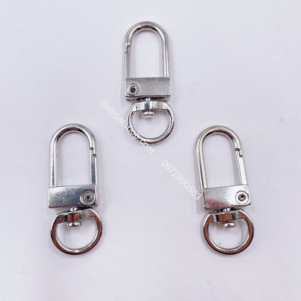 Móc càng cua, móc chìa khóa có chân xoay 360 độ  đủ màu treo thẻ, ba lô túi xách