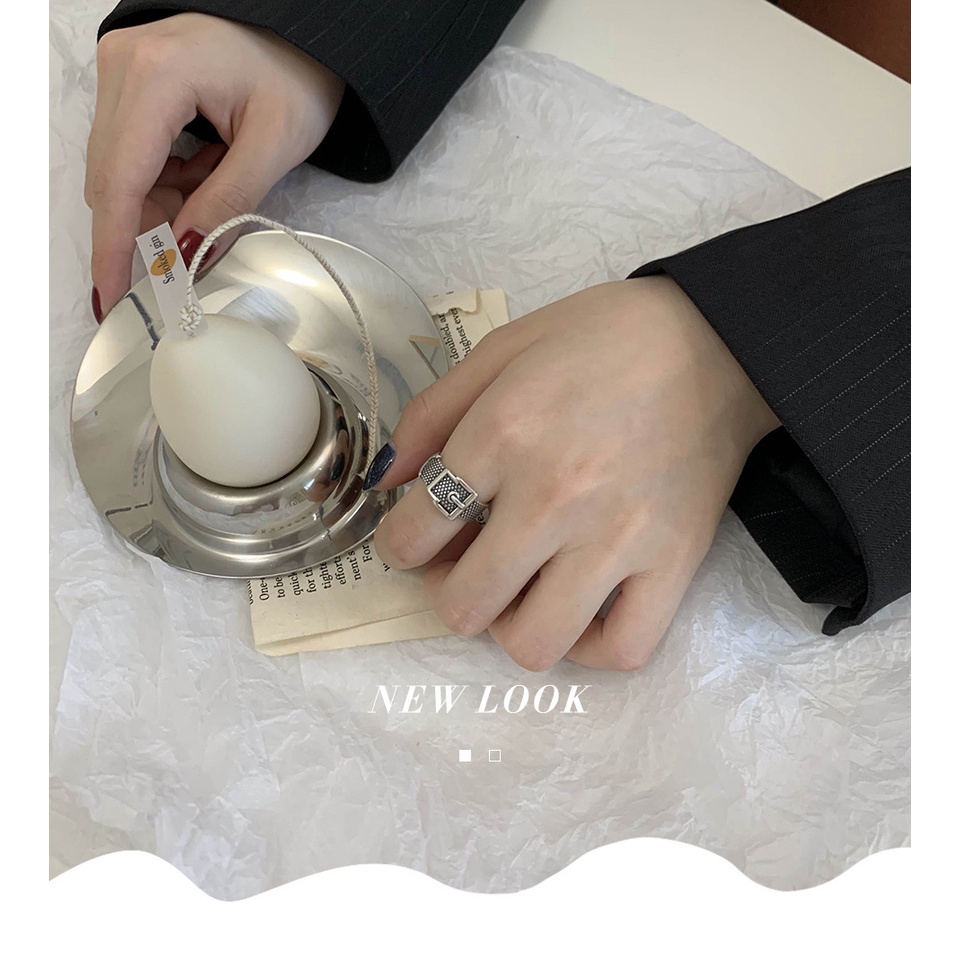 Nhẫn Thắt Lưng Thiết Kế Mở Phong Cách Retro Thời Trang Cho Nữ