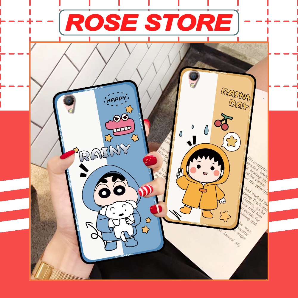Ốp Oppo A37 / Neo 9 / F1 Plus in hình in hình doremon, couple, shin, bearbrick dễ thương