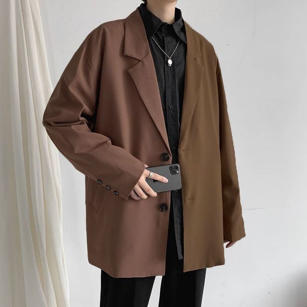 Áo khoác Nam, Áo Blazer Nam Form Rộng phong cách Hàn Quốc Fashion Tino AD006 | BigBuy360 - bigbuy360.vn