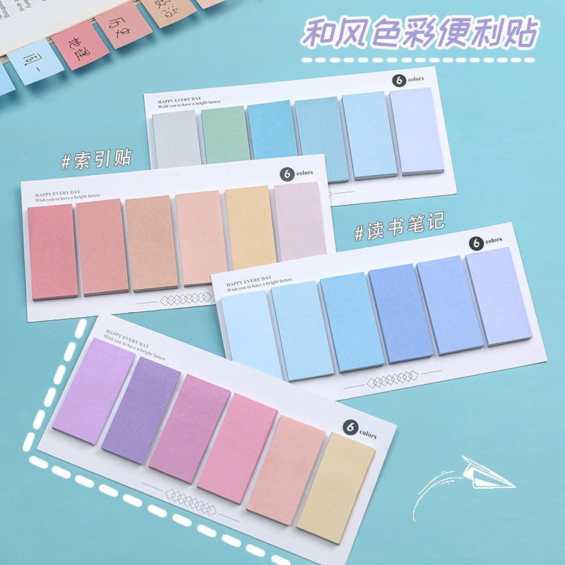 Bộ 120 Tờ Nhãn Dán Ghi Chú Sách Nhắn Phong Cách Ins Cho Học Sinh