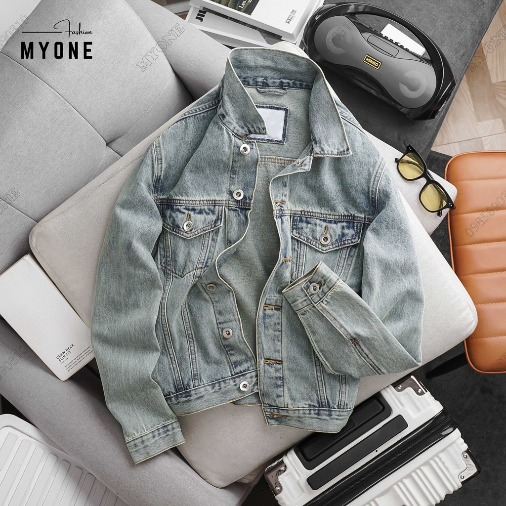 Áo khoác jean nam, form dáng slimfit, 5 màu, co giãn tốt, MyOne
