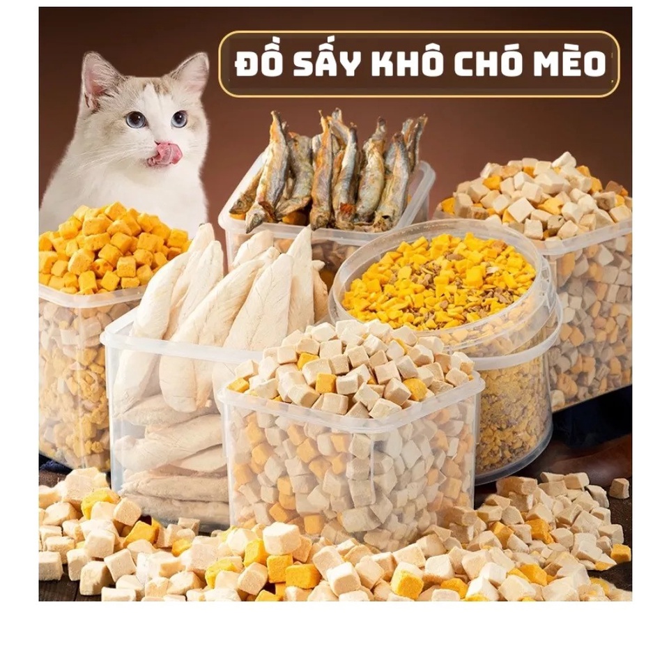 Thịt Cá Sấy Khô Cho Chó Mèo 100g