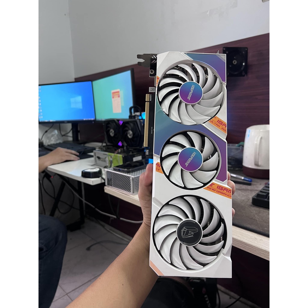 CARD MÀN HÌNH RTX 3060 3 FAN TRẮNG TINH
