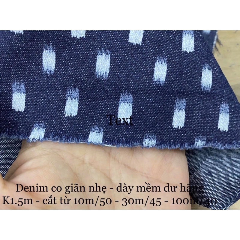 Vải Denim Mềm Mịn Dày Vừa