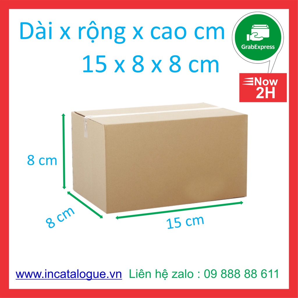 Hộp carton, thùng giấy đóng hàng Giá rẻ gói hàng nhiều kích thước 6x8x10x12x15x18x20 x25
