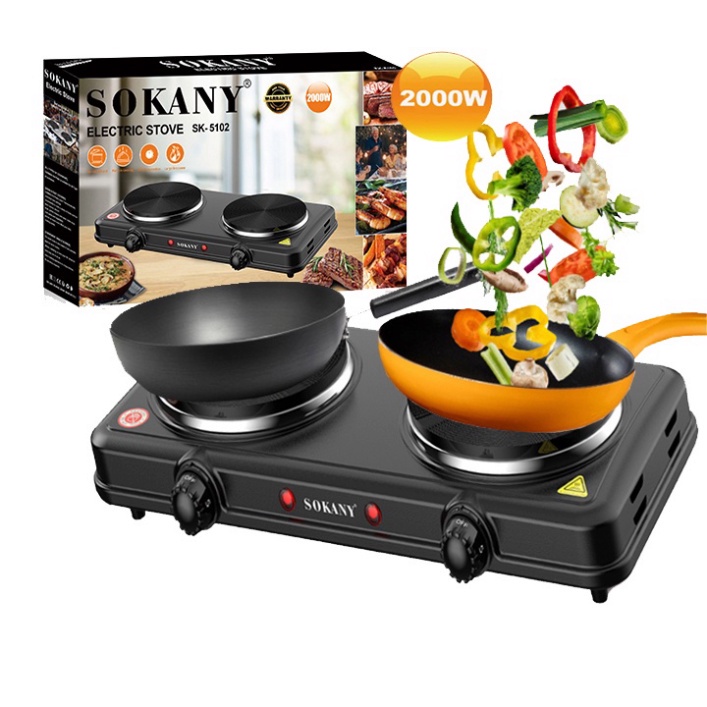 Bếp Điện đôi Đa Năng 2000W SOKANY SK-5107 - Không kén nồi