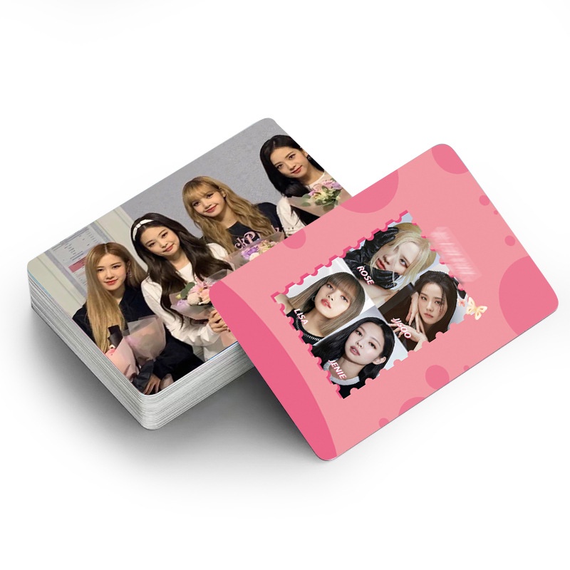 BLACKPINK LISA ROSE JENNIE JISOO Photocard Double-sided Color Printing Lomo Card