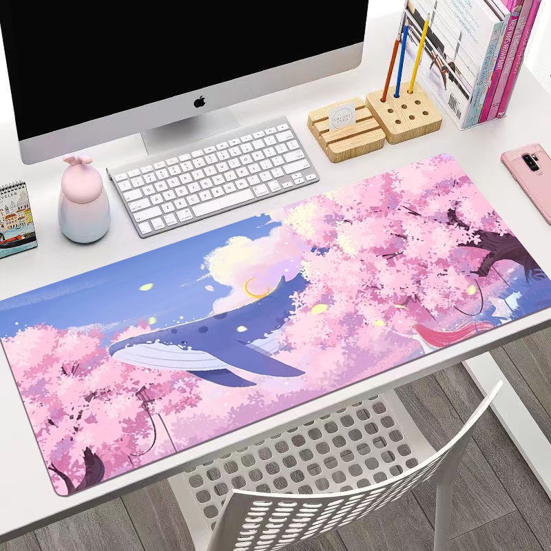 Tấm Lót Chuột Và Bàn Phím Máy Tính Chống Trượt Thiết Kế Đơn Giản Dễ Thương