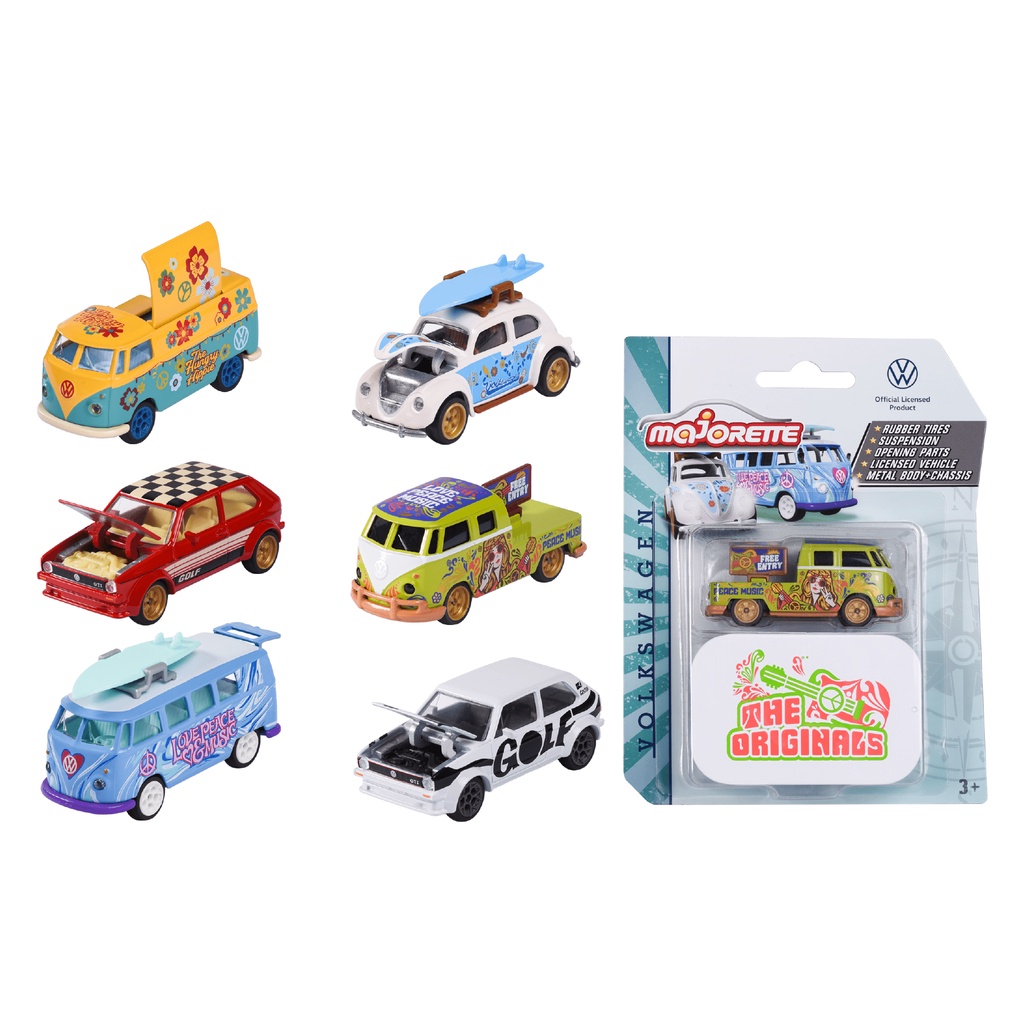 Xe Mô Hình Cao Cấp MAJORETTE VW The Originals Deluxe Cars 212055005 - Simba Toys VietNam