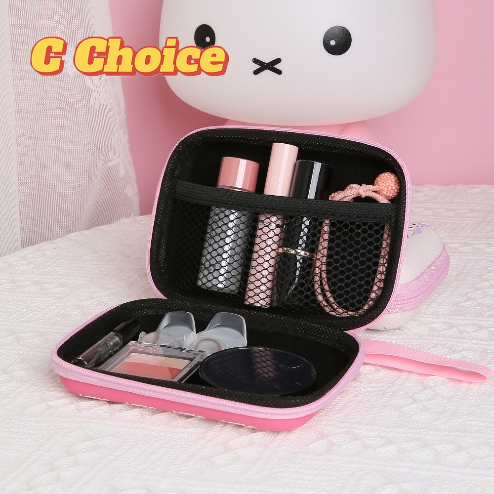 Hộp Đựng Tai Nghe / Dây Cáp Sạc USB Họa Tiết Hoạt Hình Dễ Thương