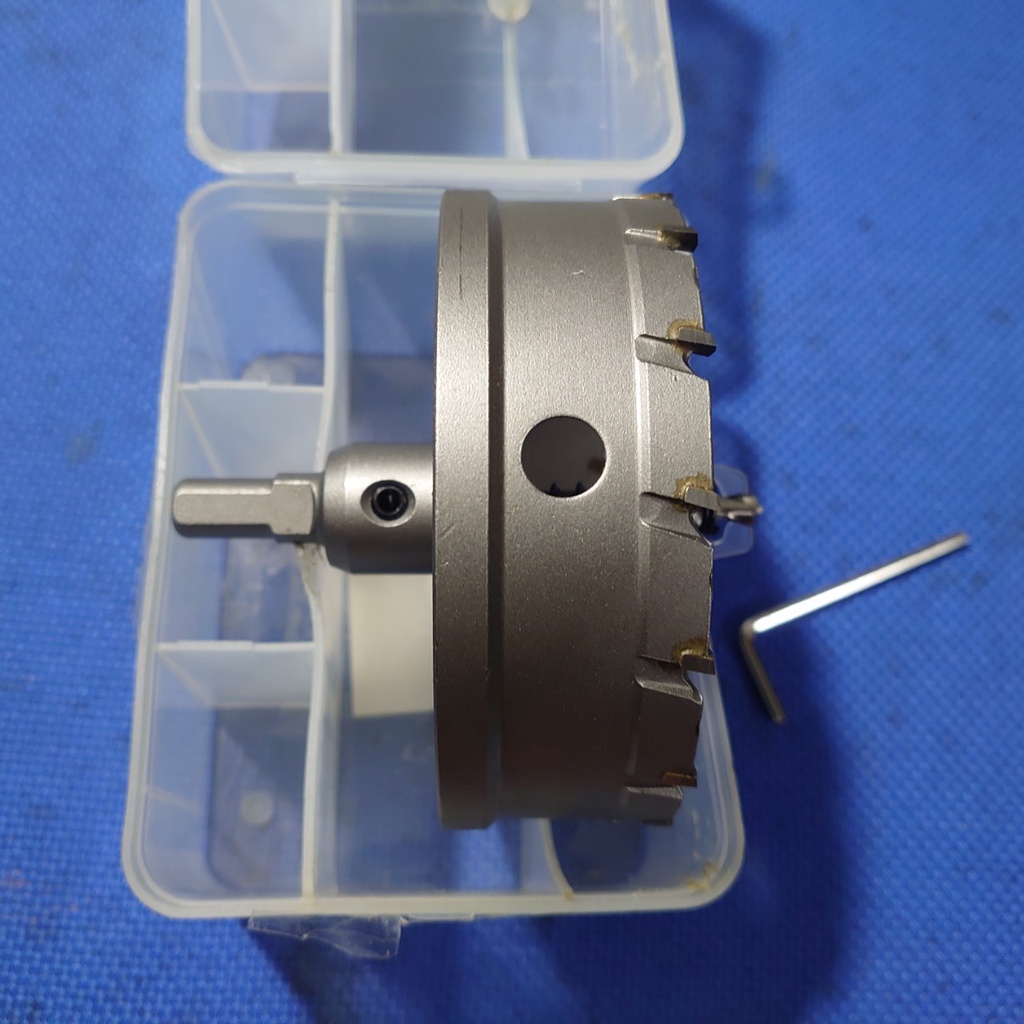 Mũi khoét sắt, mũi khoét inox phi 100mm, mũi khoan hợp kim có độ cứng cực cao