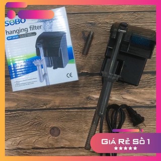 Lọc Thác Bể Cá sobo 303H (có lọc váng hút mặt) dùng cho bể 20cm- 35cm