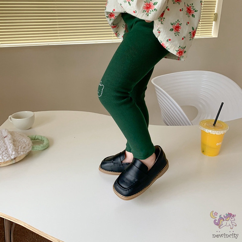 Quần Legging In Họa Tiết Hoạt Hình Phong Cách Hàn Quốc Cho Bé Gái