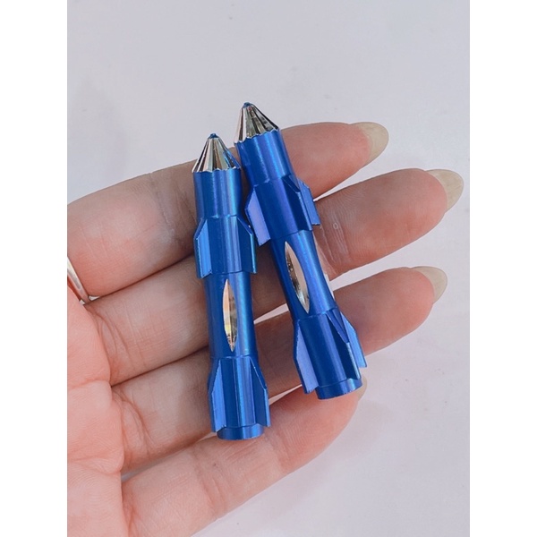 Hoả tiển màu tăng sên, hoả tiển nhôm tăng thắng 6li dài 6cm lắp thông dụng xe máy