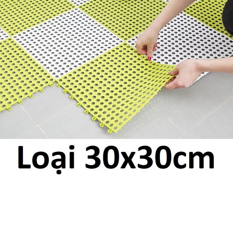 Tấm nhựa lót sàn chuồng ORGO chống lọt chân- có các khớp nối thành thảm nhựa lớn