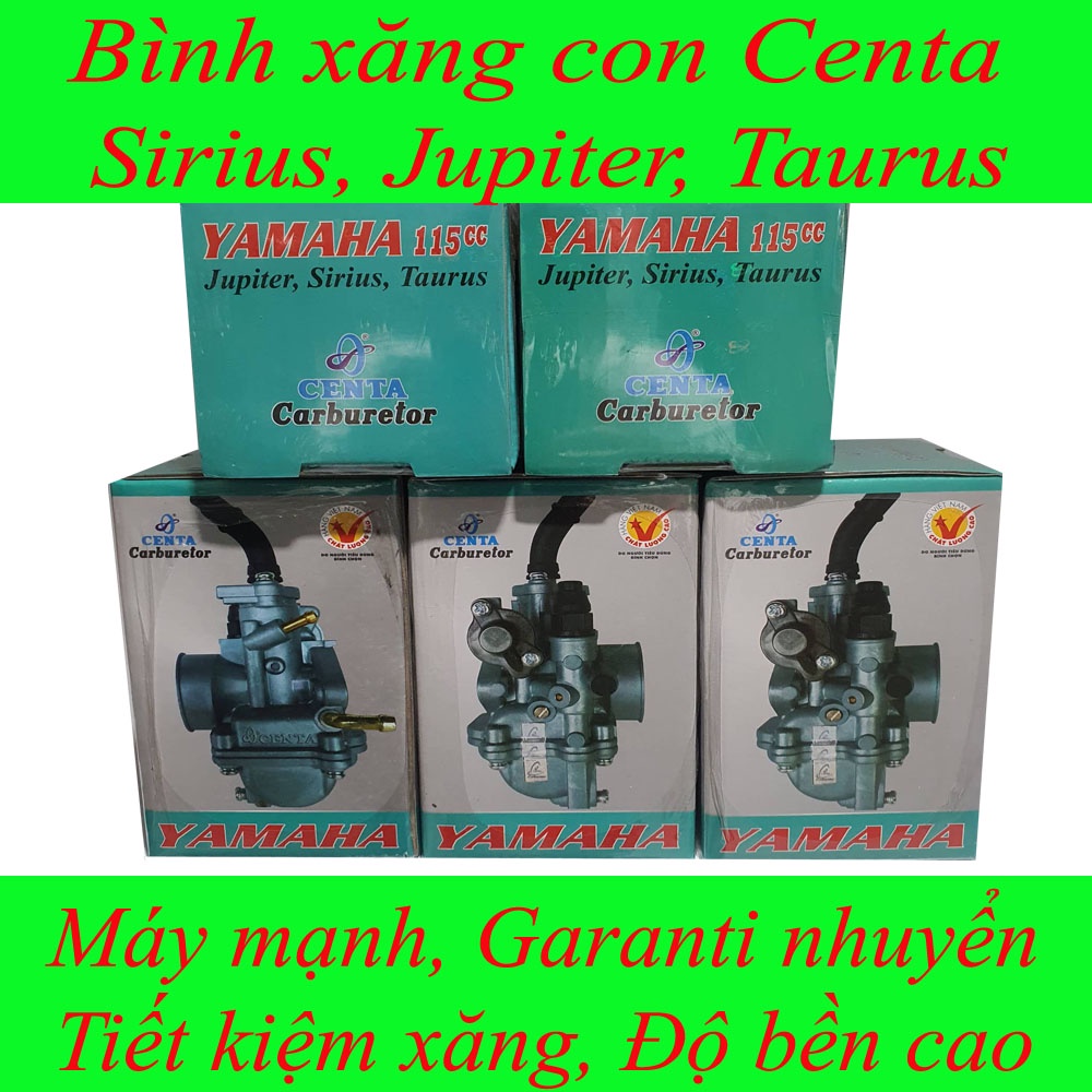 Bình xăng con Centa xe Yamaha Sirius Jupiter Taurus 110cc tiết kiệm xăng