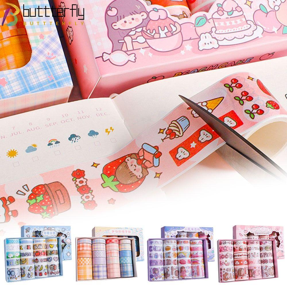 BUTTERFLY 20Rolls/Set Washi Tape New Cute Fresh Scrapbooking Girl Heart Little Fresh Creative Statio