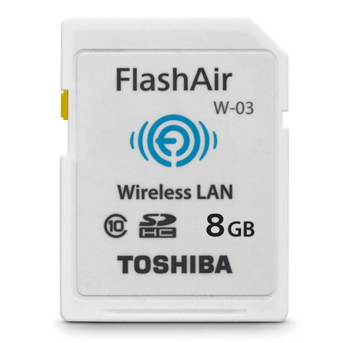 Thẻ Nhớ SDHC Toshiba Wi-Fi Flashair - 8GB - Bảo hành 1 năm