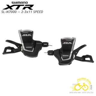 Tay đề bấm xả xe đạp shimano xtr sl m7000 2/3x11 speed - hàng chính hãng