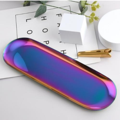 Khay đựng phụ kiện nến thơm phiên bản size lớn màu titan cao cấp decor trang sức Chillme