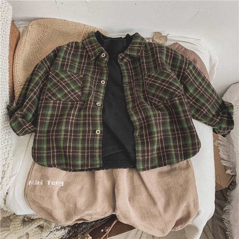 MNGRL Áo Thun Dài Tay Cổ Lọ Cotton Màu Sắc Thời Trang Xuân Thu Phong Cách Hàn Quốc Dành Cho Bé Trai Và Bé Gái