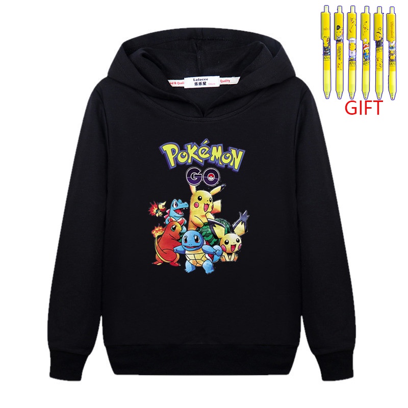Áo Khoác Sweater In Hình Pikachu Ngộ Nghĩnh Đáng Yêu Cho Bé Trai