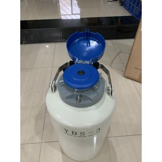 Bình chứa nito lỏng YDS-3 lít, kích thước nhỏ, trọng lượng nhẹ - được làm từ chất liệu hợp kim nhôm nhẹ - nhập khẩuTRUNG