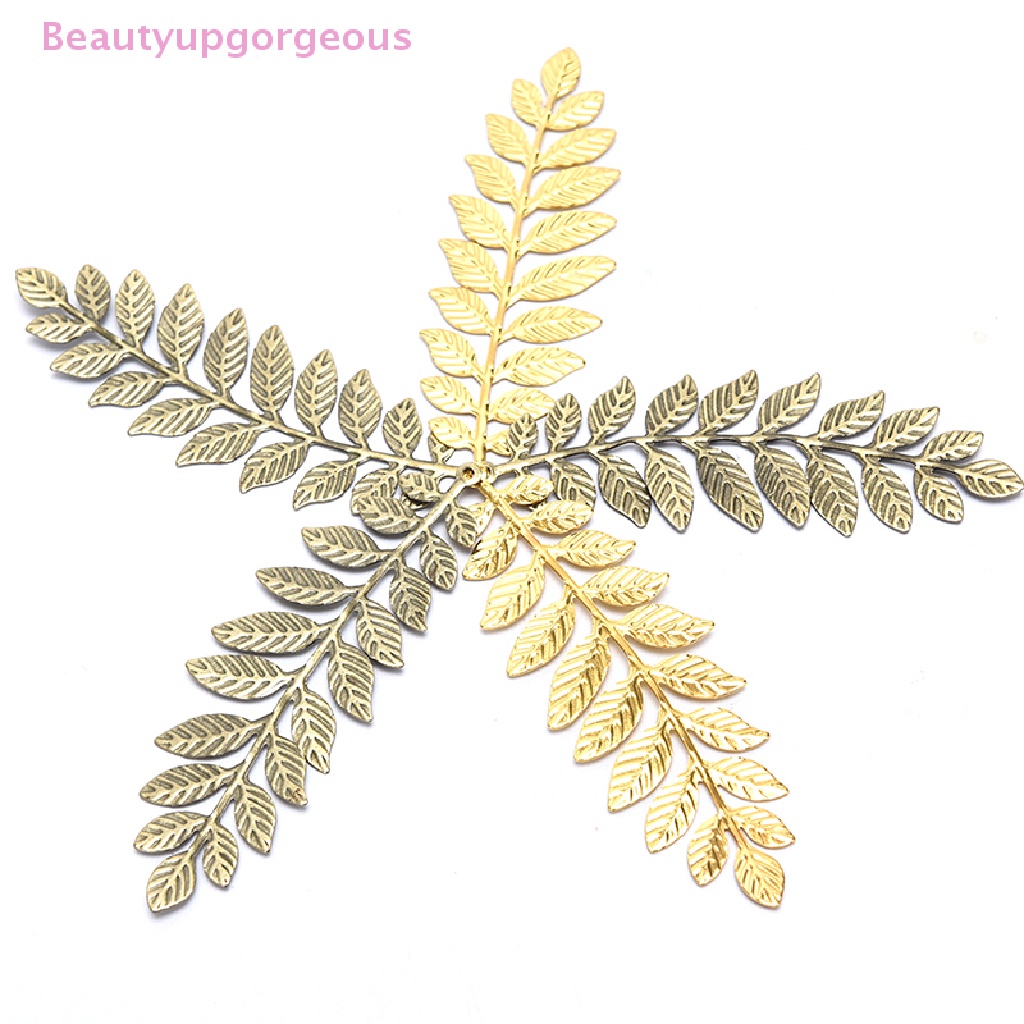 Set 10 Bộ Lọc Lá Cổ Điển Bằng Kim Loại Làm Trang Sức Thủ Công DIY