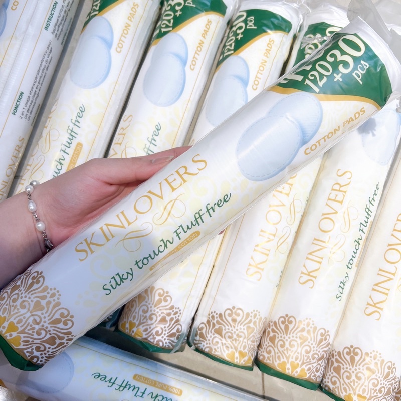 Bông Tẩy Trang Skin Loves 120+30 miếng