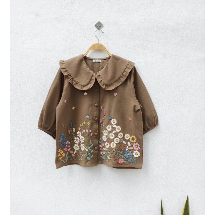 Áo linen thêu