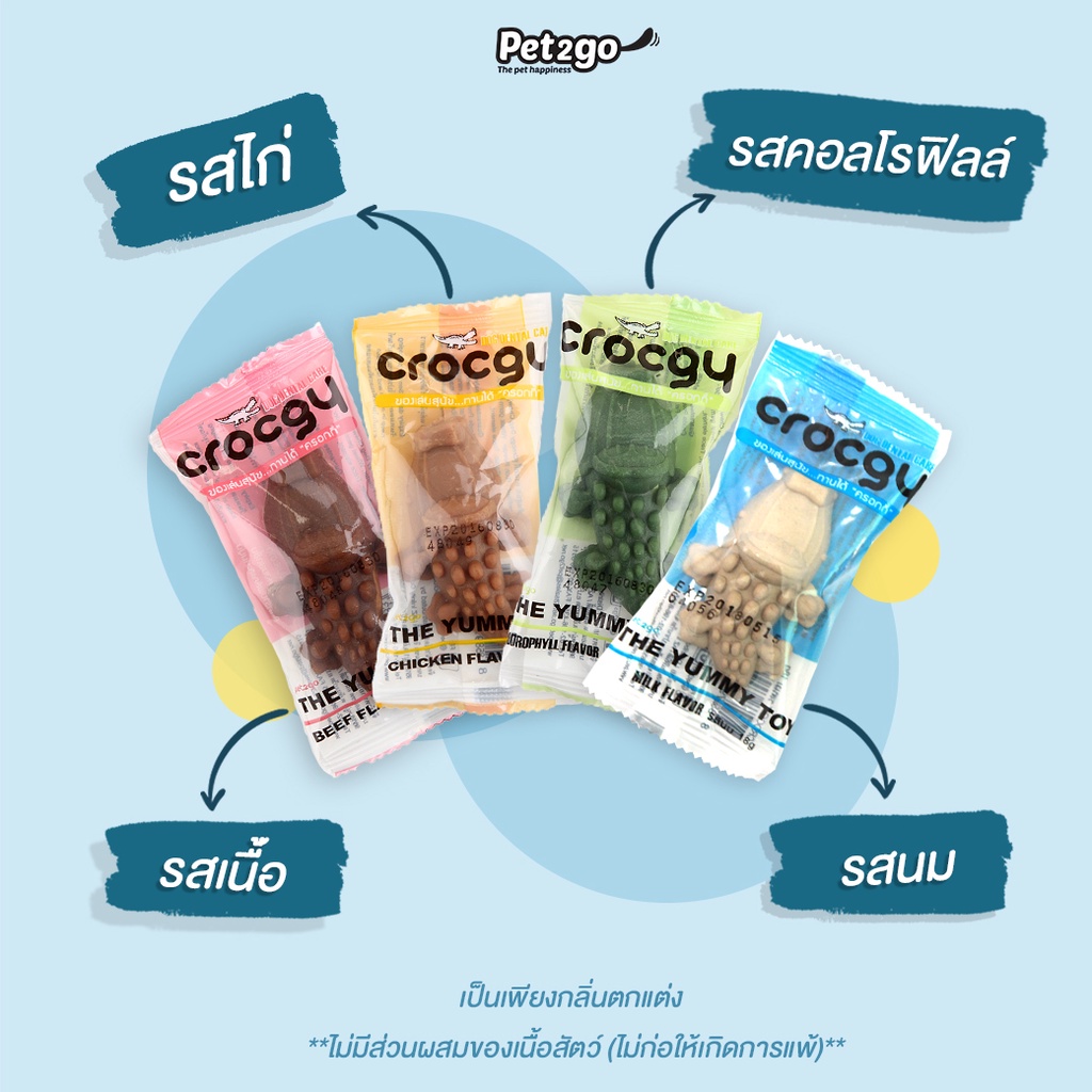 Crocgy Pet2go 🐶 FREE SHIP 🐶 Xương Gặm Cá Xấu Sạch Răng 18-63g