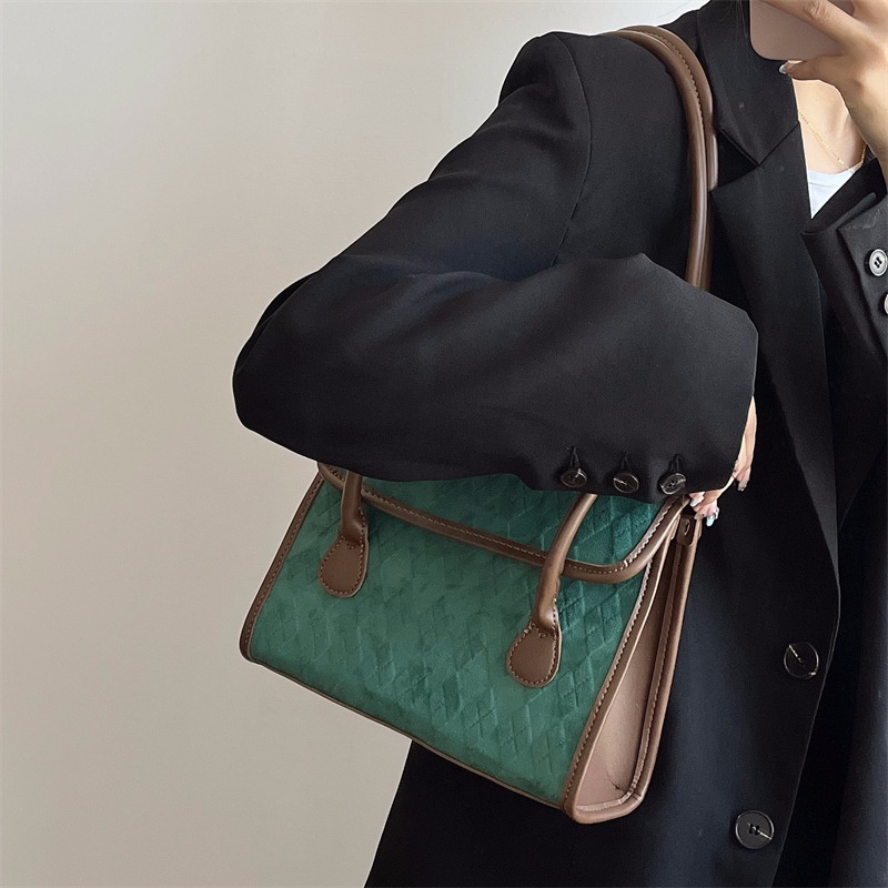 Túi Xách Đeo Vai Đính Kim Cương Giả Phong Cách Hàn Quốc Cổ Điển Dành Cho Nữ