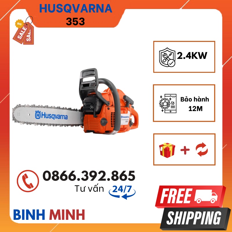 Máy Cưa Xích Husqvarna 353 Chính Hãng