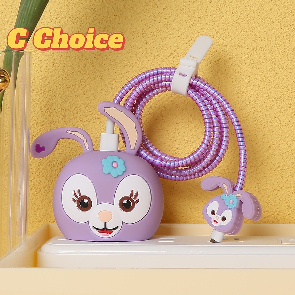 Vỏ Bảo Vệ Hộp Sạc Tai Nghe iphone 18w 20w 14 14promax 11 12 13 14pro max Họa Tiết Hoạt Hình Dễ Thương